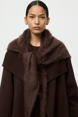 BRUSHED SCARF - MOCHA