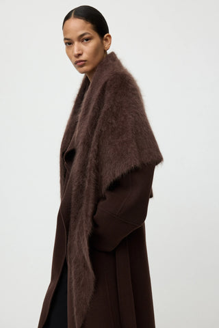 BRUSHED SCARF - MOCHA