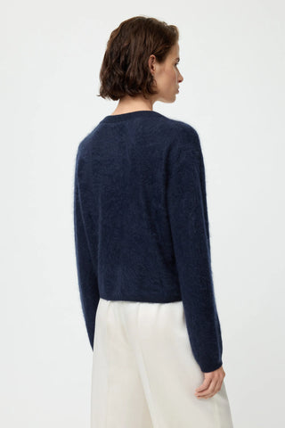 ARGYLE CARDIGAN - NAVY