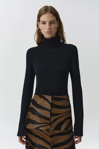 FENWICK CASHMERE TURTLENECK - BLACK