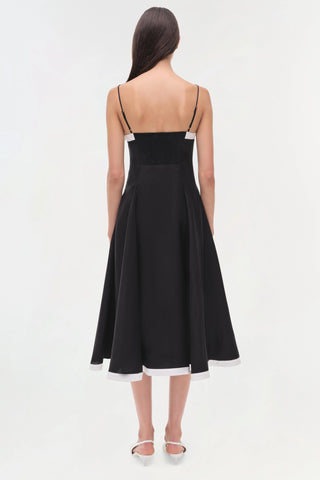 SIMKHAI | CORDELIA LINEN MIDI DRESS