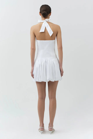BROOKE COTTON HALTER MINI DRESS