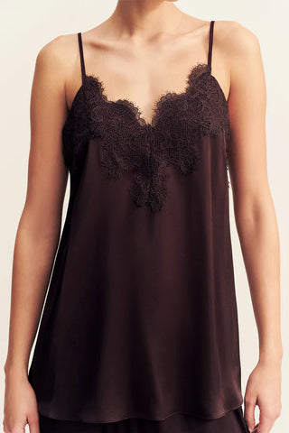 SIMONA LACE CAMI - ESPRESSO
