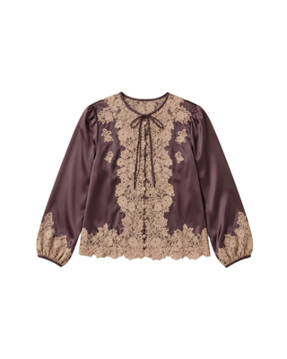 LUCINE TOP - EQUESTRIAN BROWN