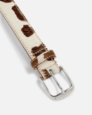 NO. 14 BELT - COW PONYHAIR & SILVER