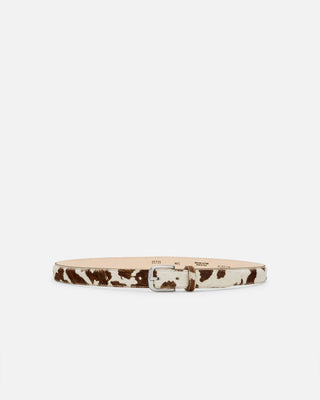 NO. 14 BELT - COW PONYHAIR & SILVER