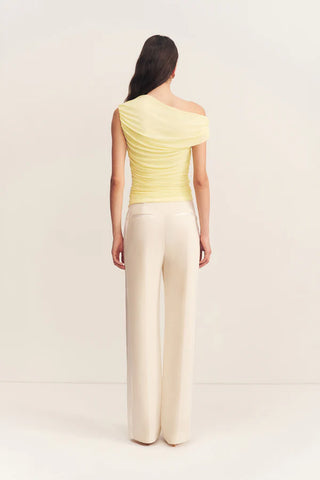 SHONA JOY | MIRA OFF SHOULDER TOP - SHERBET YELLOW
