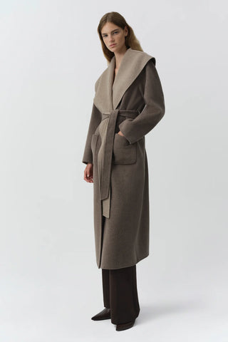 ALLURA REVERSIBLE BELTED COAT