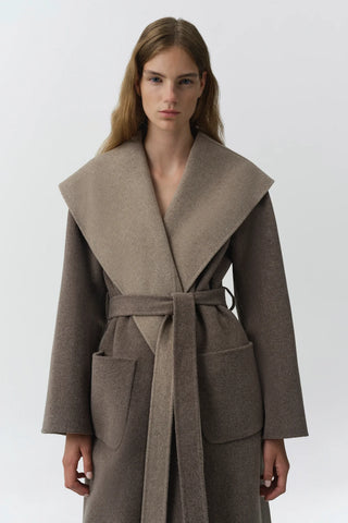 ALLURA REVERSIBLE BELTED COAT