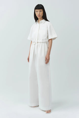 RHEA COTTON WIDE LEG PANTS