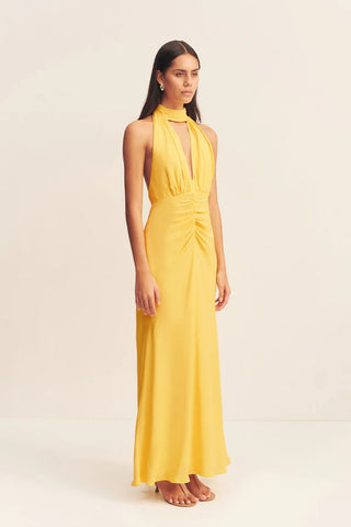 SHONA JOY | PIERCE HALTER NECK MAXI DRESS