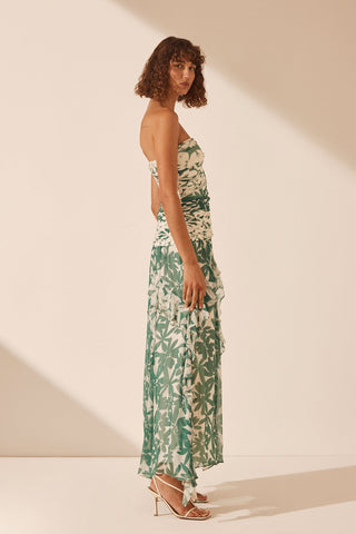 SHONA JOY | MARGUERITE STRAPLESS MAXI DRESS
