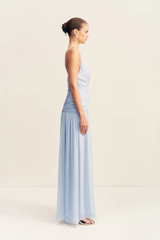 JUNO GATHERED BODICE MAXI DRESS