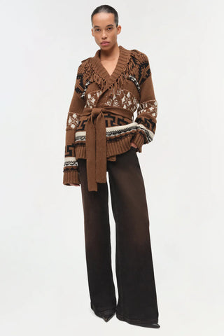 ELWOOD WESTERN FRINGE WRAP CARDIGAN