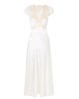 CORALINE DRESS - SALT AND PEACH LACE