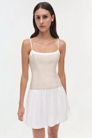 SIMKHAI | FIFI COTTON LINEN MINI DRESS