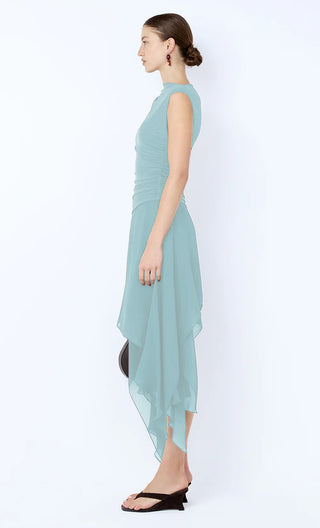 NICO ASYM MIDI DRESS