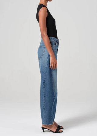 LUNA HIGH RISE PIECED TAPER - SPLIT