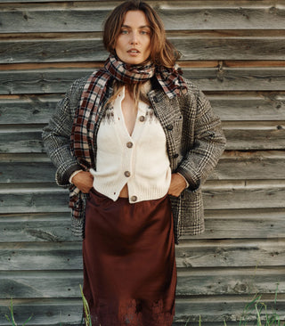 ELOWETTE SKIRT - CAFE BRUN