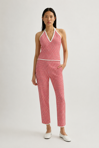 MICAH PANT - RED GINGHAM