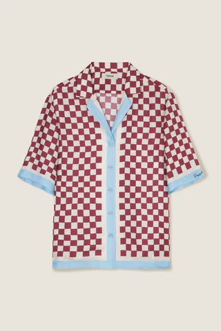CHECKERED SILK SHIRT