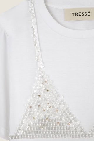 SEQUIN BRALETTE T-SHIRT