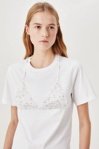 SEQUIN BRALETTE T-SHIRT