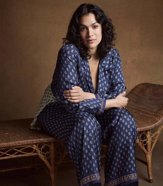 ELENE TOP - BLEU TAORMINA PAISLEY