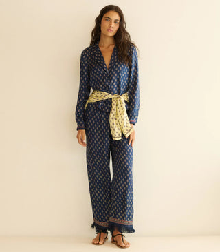 ELENE TOP - BLEU TAORMINA PAISLEY