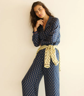 ELENE TOP - BLEU TAORMINA PAISLEY