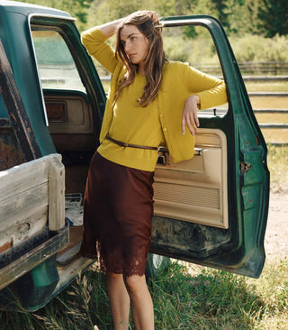 ELOWETTE SKIRT - CAFE BRUN