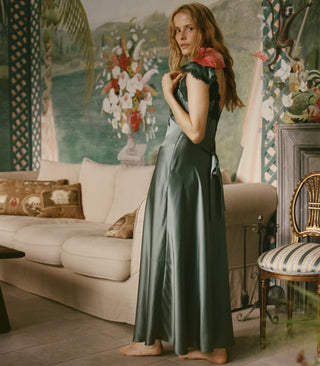 FIONA DRESS - DULAC GREEN