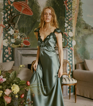 FIONA DRESS - DULAC GREEN