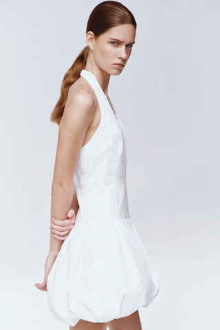 BROOKE COTTON HALTER MINI DRESS
