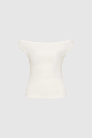 ORGANIC COTTON OFF THE SHOULDER - WHITE