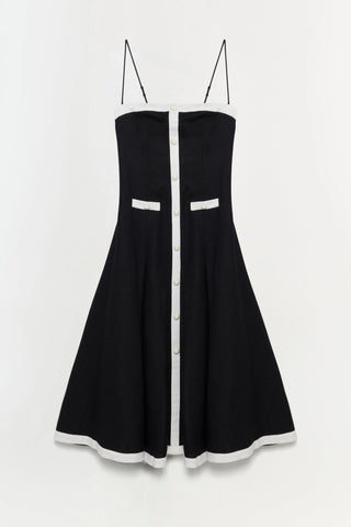 SIMKHAI | CORDELIA LINEN MIDI DRESS