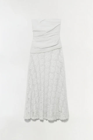 ANNALISE COTTON LACE MIDI DRESS