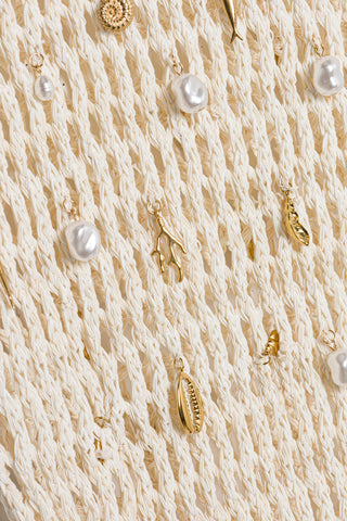 CORALIA KNIT CHARMED MIDI DRESS