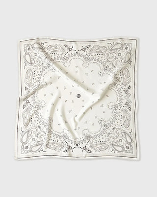 PAISLEY SCARF - WHITE & MILK CHOCOLATE