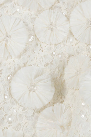 MAVEN FLORAL RAFFIA GOWN