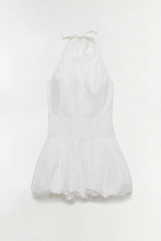 BROOKE COTTON HALTER MINI DRESS