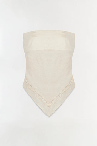 LAHNI LINEN LACE TOP