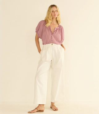 JUNE TOP - MULBERRY LA MADDALENA GINGHAM
