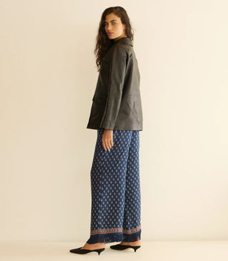 LAVON FRINGE PANT -  BLEU TAORMINA PAISLEY