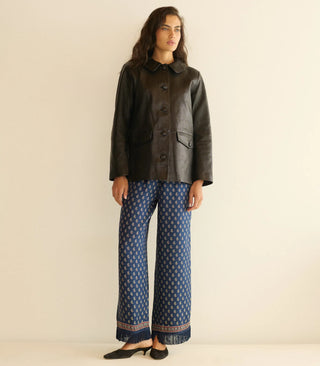 LAVON FRINGE PANT -  BLEU TAORMINA PAISLEY