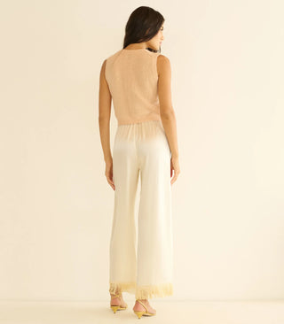 LAVON FRINGE PANT - CANDLELIGHT