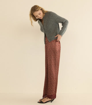 LAVON FRINGE PANT - SAN SEBASTIAN FOULARD