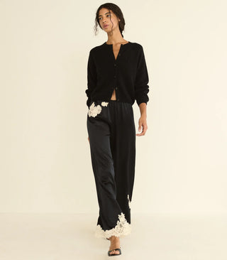 LAVON PANT - BLACK WITH CANDLELIGHT LACE
