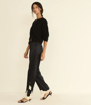 LAVON PANT - BLACK WITH CANDLELIGHT LACE