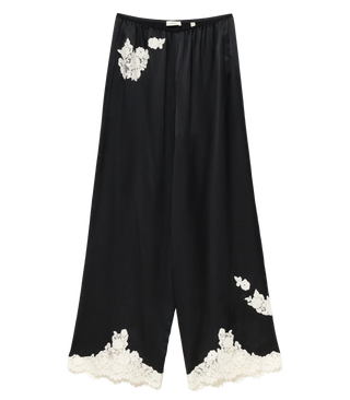 LAVON PANT - BLACK WITH CANDLELIGHT LACE